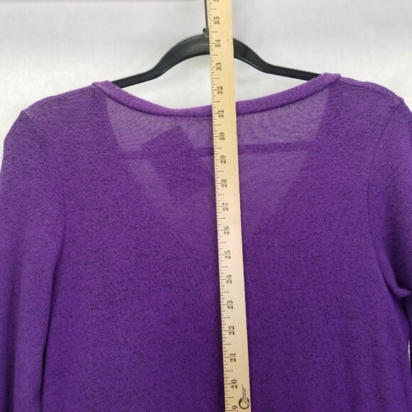 Hand-painted Tunic By Margaret Owen Women Small Purple Geometric Art to Wear NEW - Picture 13 of 13